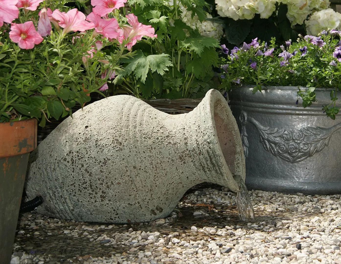 Ubbink AcquaArte Larissa Amphore Antik-Look Gartenbrunnen Set Springbrunnen günstig online kaufen