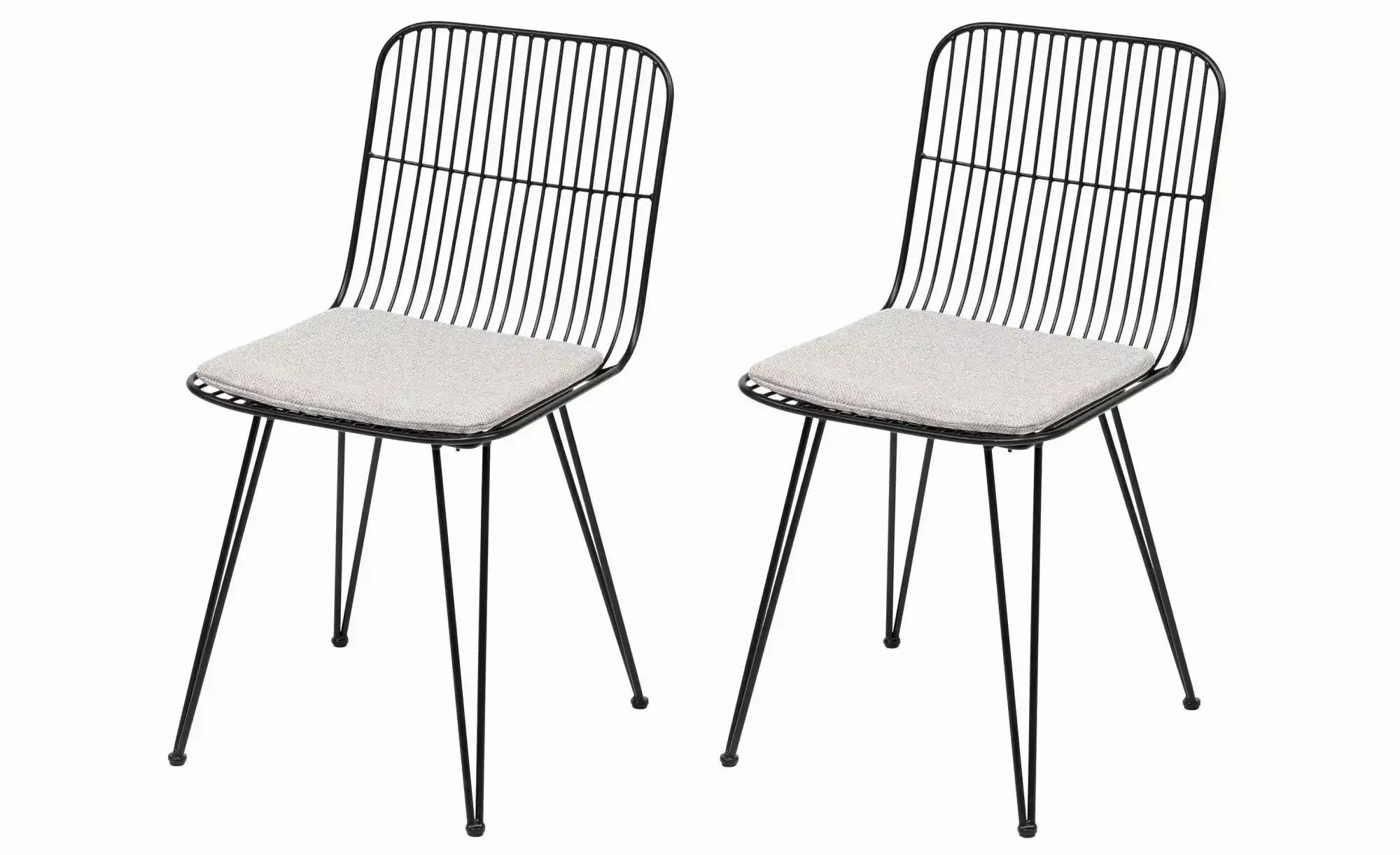 Stuhl 2er-Set  Chester ¦ schwarz ¦ Maße (cm): B: 42,5 H: 83 Stühle > Esszim günstig online kaufen