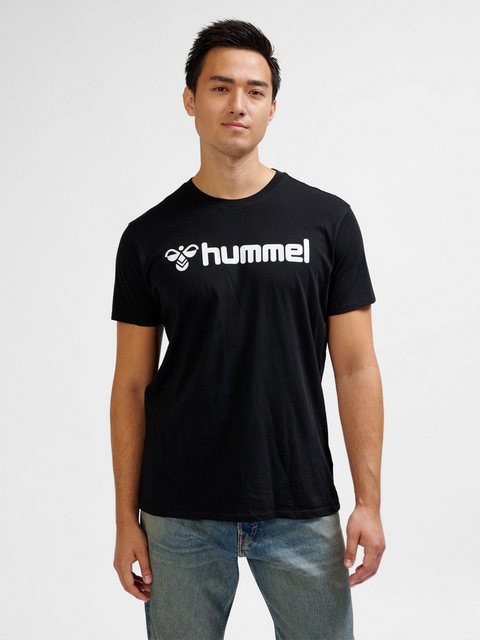 hummel T-Shirt T-Shirt Regular Fit Stretch Rundhalsausschnitt Logo 7928 in günstig online kaufen