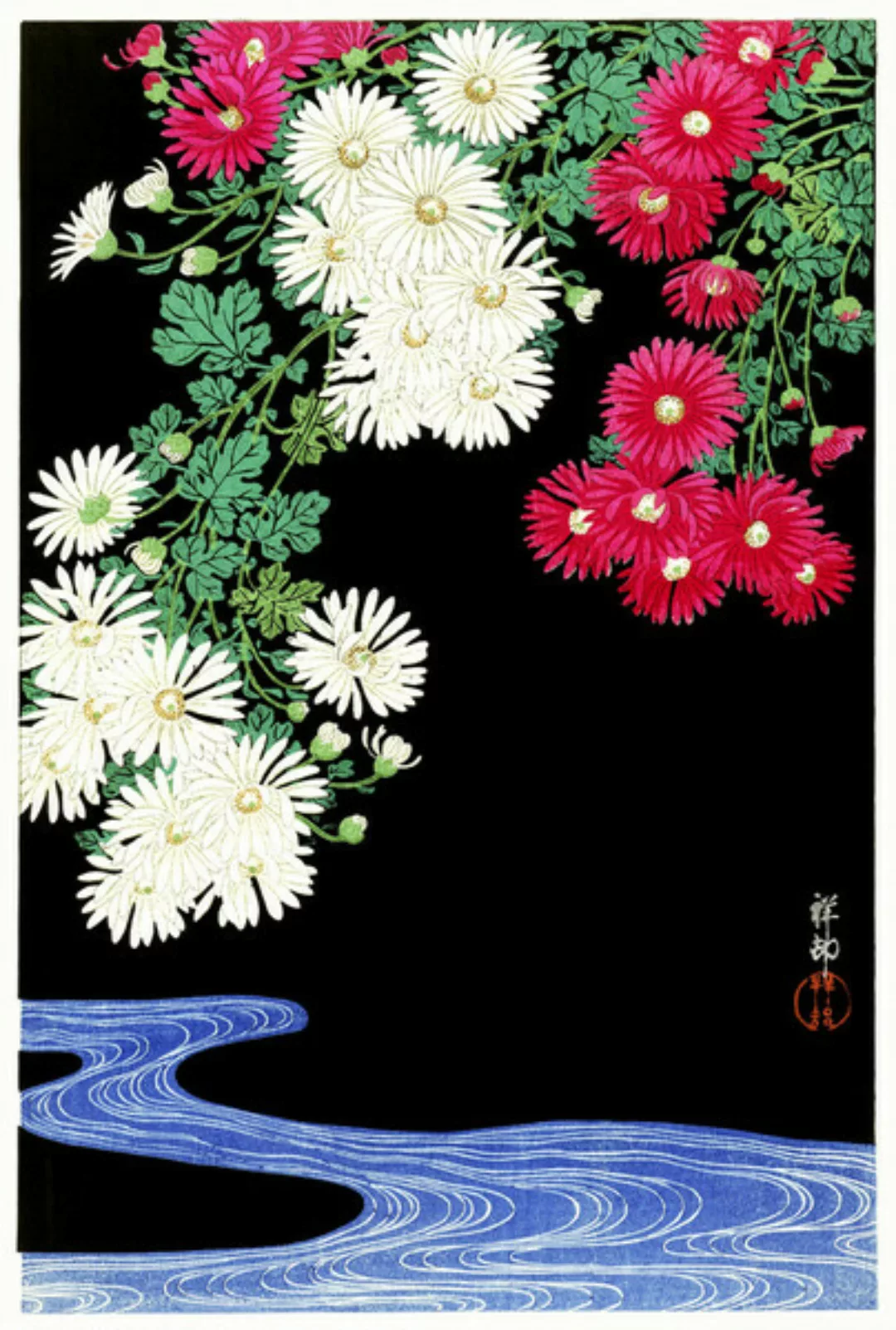 Poster / Leinwandbild - Chrysanthemen Von Ohara Koson günstig online kaufen