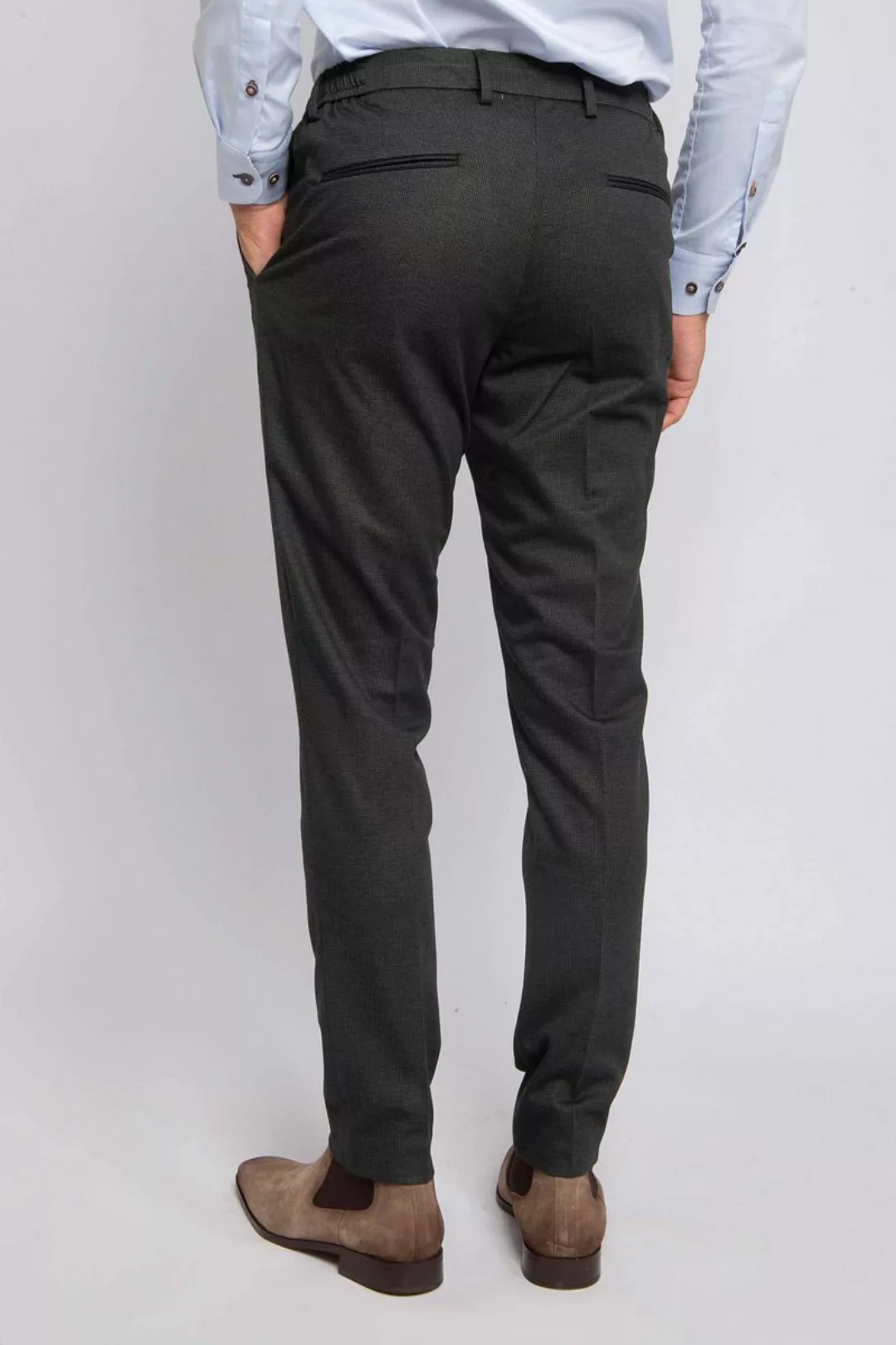 Suitable Das Pantalon Pied de Poule Dunkelgrün - Größe 54 günstig online kaufen