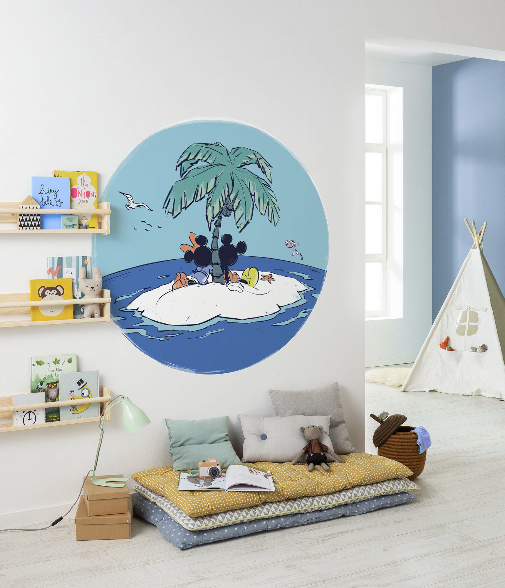 Komar Wandtattoo »selbstklebendes Vlies, Mickey and Minnie Beach Vacation,G günstig online kaufen