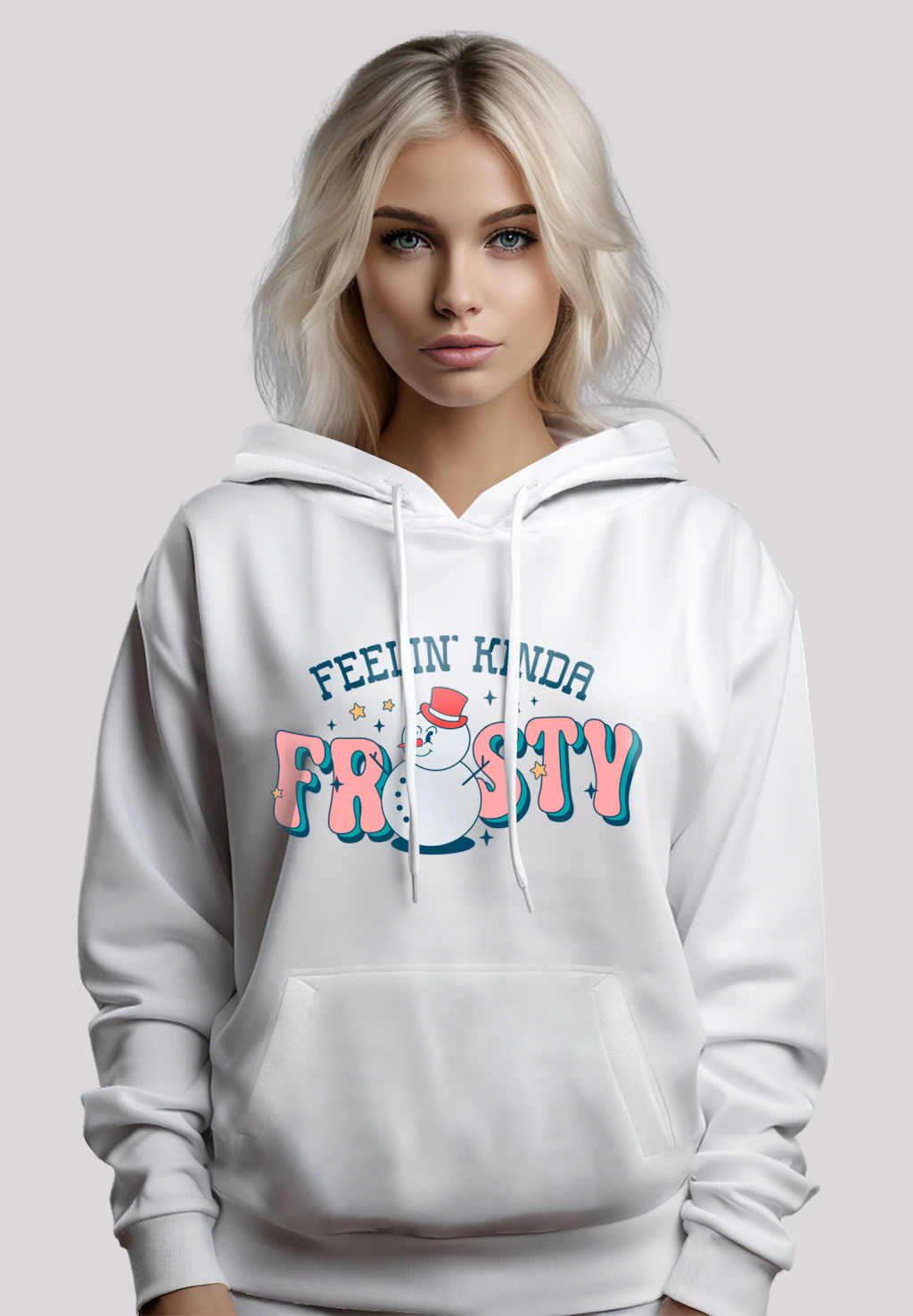 F4NT4STIC Kapuzenpullover "Feelin Kinda Frosty Snowman", Premium Qualität günstig online kaufen