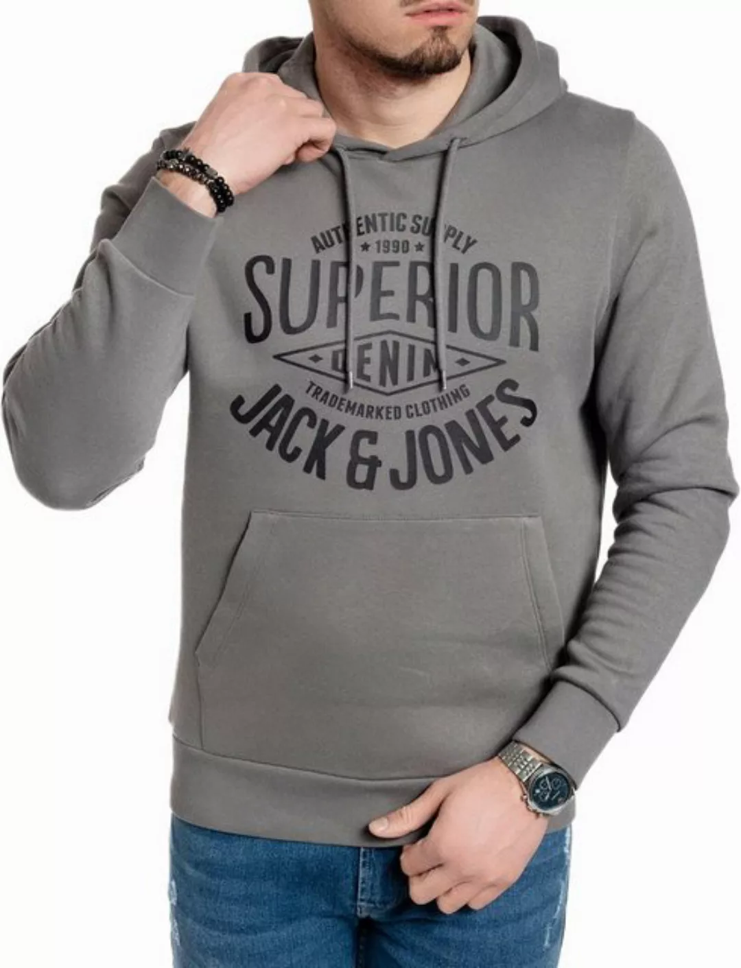 Jack & Jones Kapuzensweatshirt mit Kängurutasche günstig online kaufen