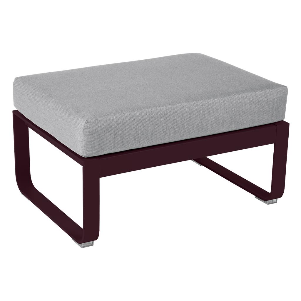 Bellevie 1-Sitzer Hocker B9 Schwarzkirsche 79 Flanellgrau günstig online kaufen