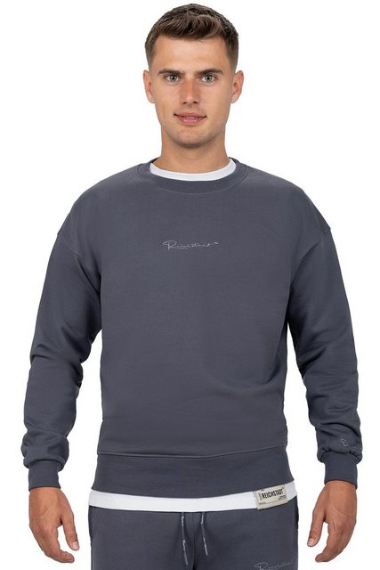 Reichstadt Sweatshirt Casual Basic Pullover 23RS037 Black M mit Eleganten D günstig online kaufen