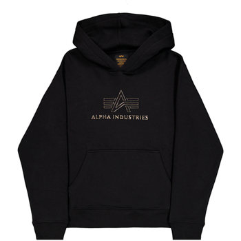 Alpha Industries  Sweatshirt Basic Hoodie BL TPU - black/shiny gold günstig online kaufen
