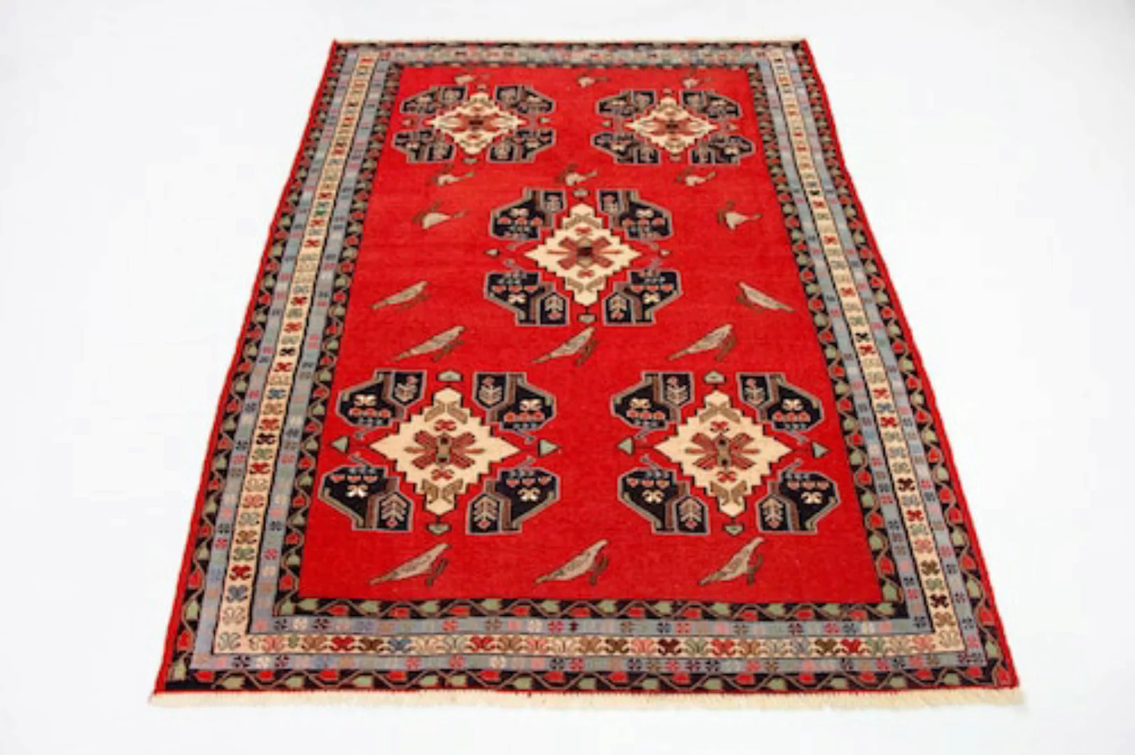 morgenland Teppich »Kelim Seide Teppich handgewebt rot«, rechteckig günstig online kaufen