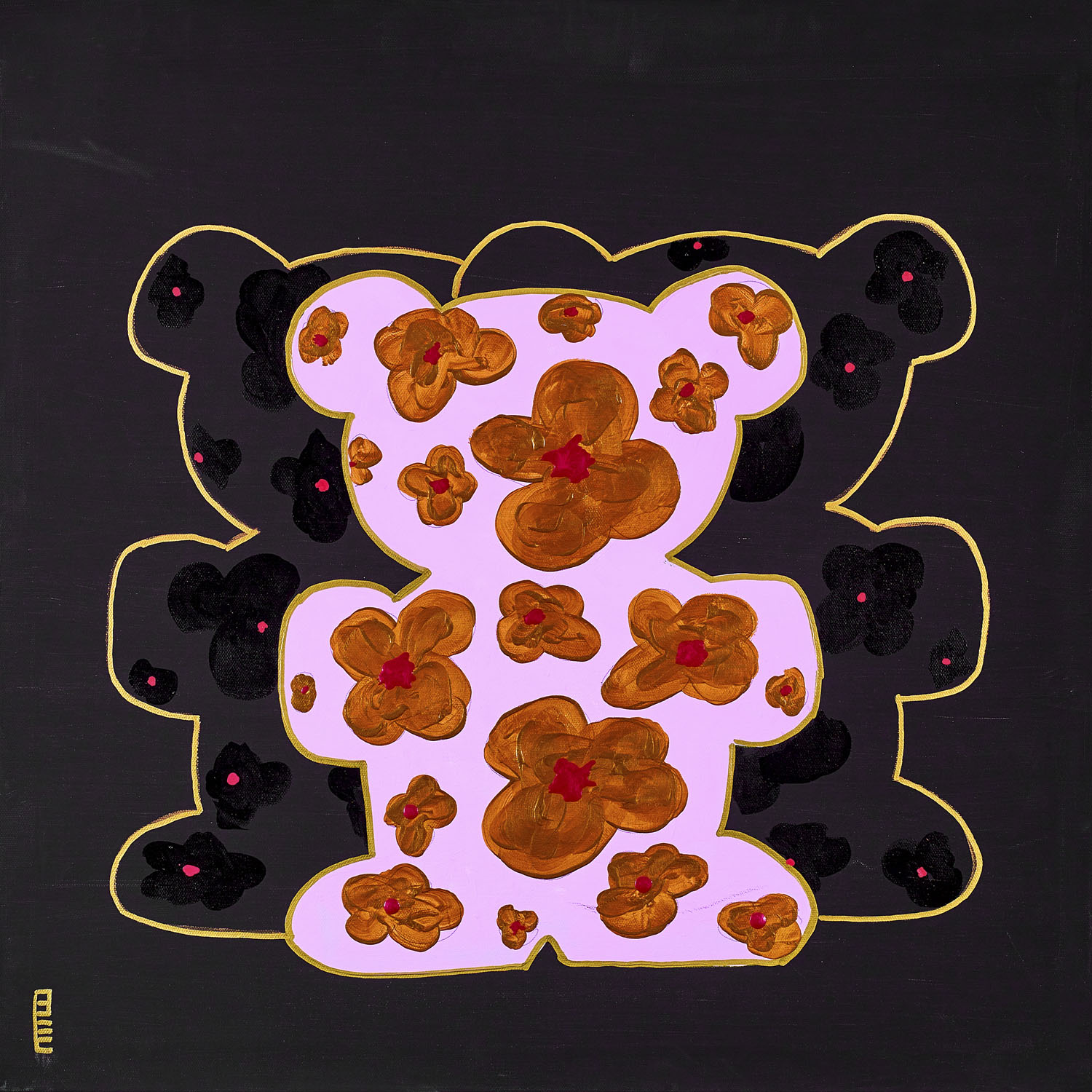 queence Leinwandbild "Bears XI", Bär-Bären-Kunst, (1 St.), Premium-Leinwand günstig online kaufen