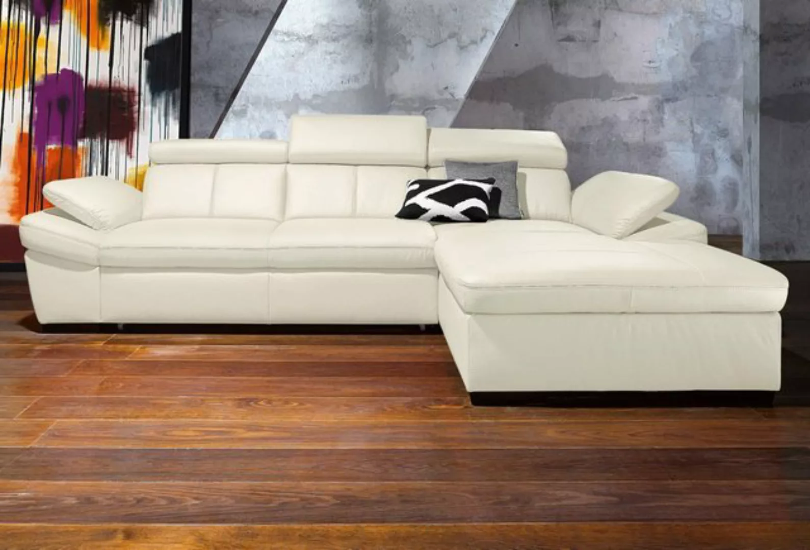 exxpo - sofa fashion Ecksofa "Salerno, klassisch modernes Funktionssofa, ho günstig online kaufen