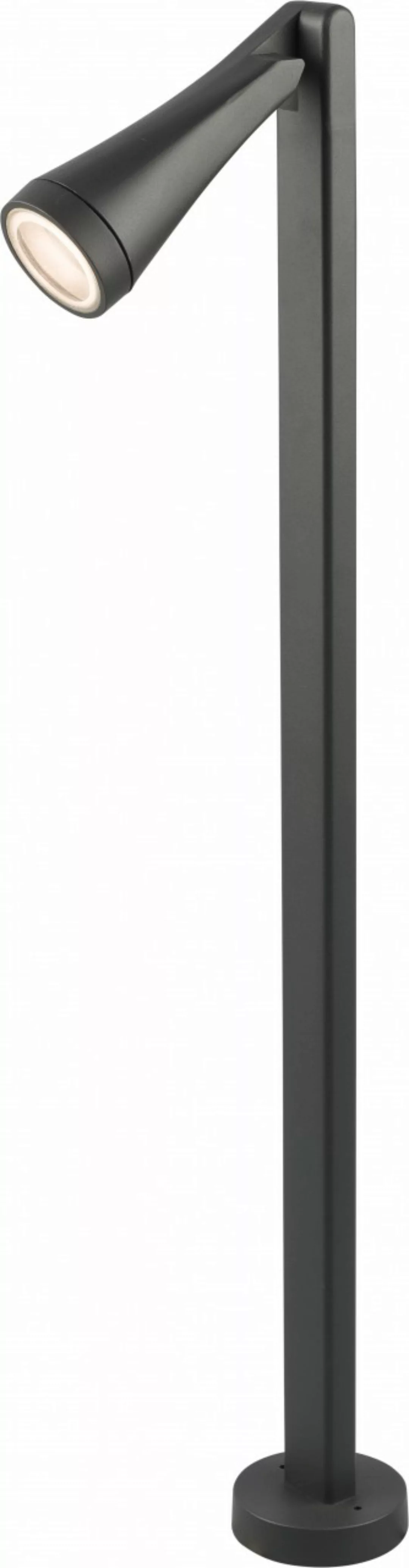Wegeleuchte schwarz Aluminium Glas GU10 35 Watt IP44 Ottawa günstig online kaufen