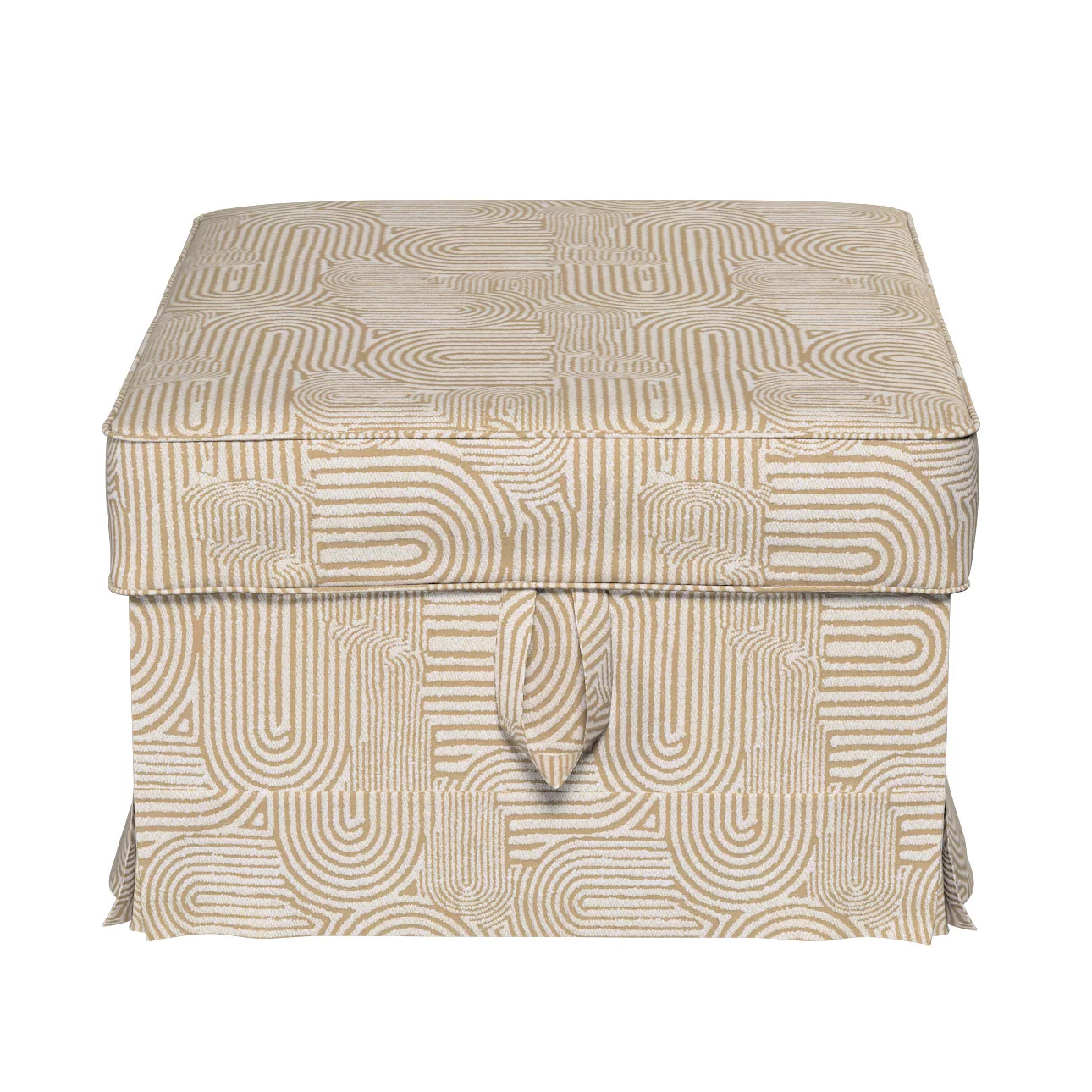 Bezug für Ektorp Bromma Hocker, beige-ecru, Husse, Ektorp Bromma, Cosy Home günstig online kaufen