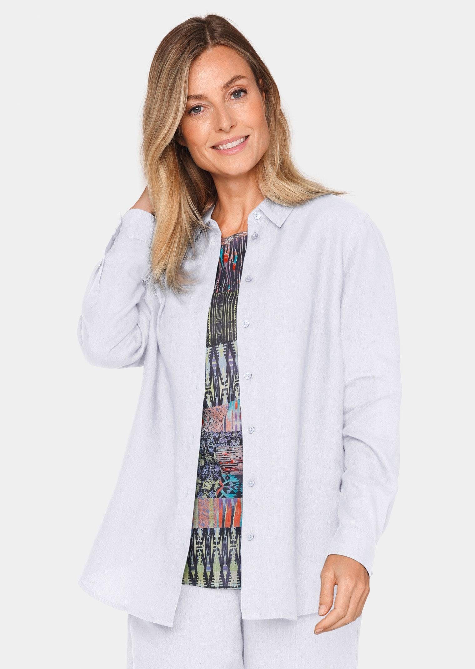GOLDNER Langarmbluse Bequeme Damen Businessbluse günstig online kaufen