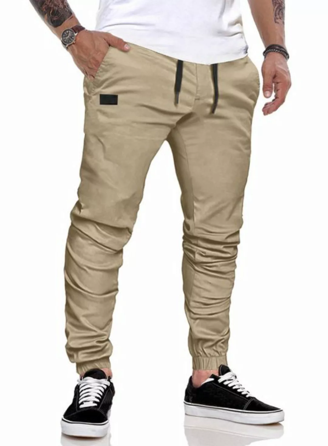 JMIERR Cargohose Chino Hose Herren Freizeithose Baumwolle Cargohose Herren günstig online kaufen