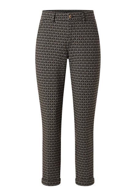 ANGELS Stoffhose - Hose  - Jacquard-Muster - Chinohose - LOUISA CHINO TU günstig online kaufen