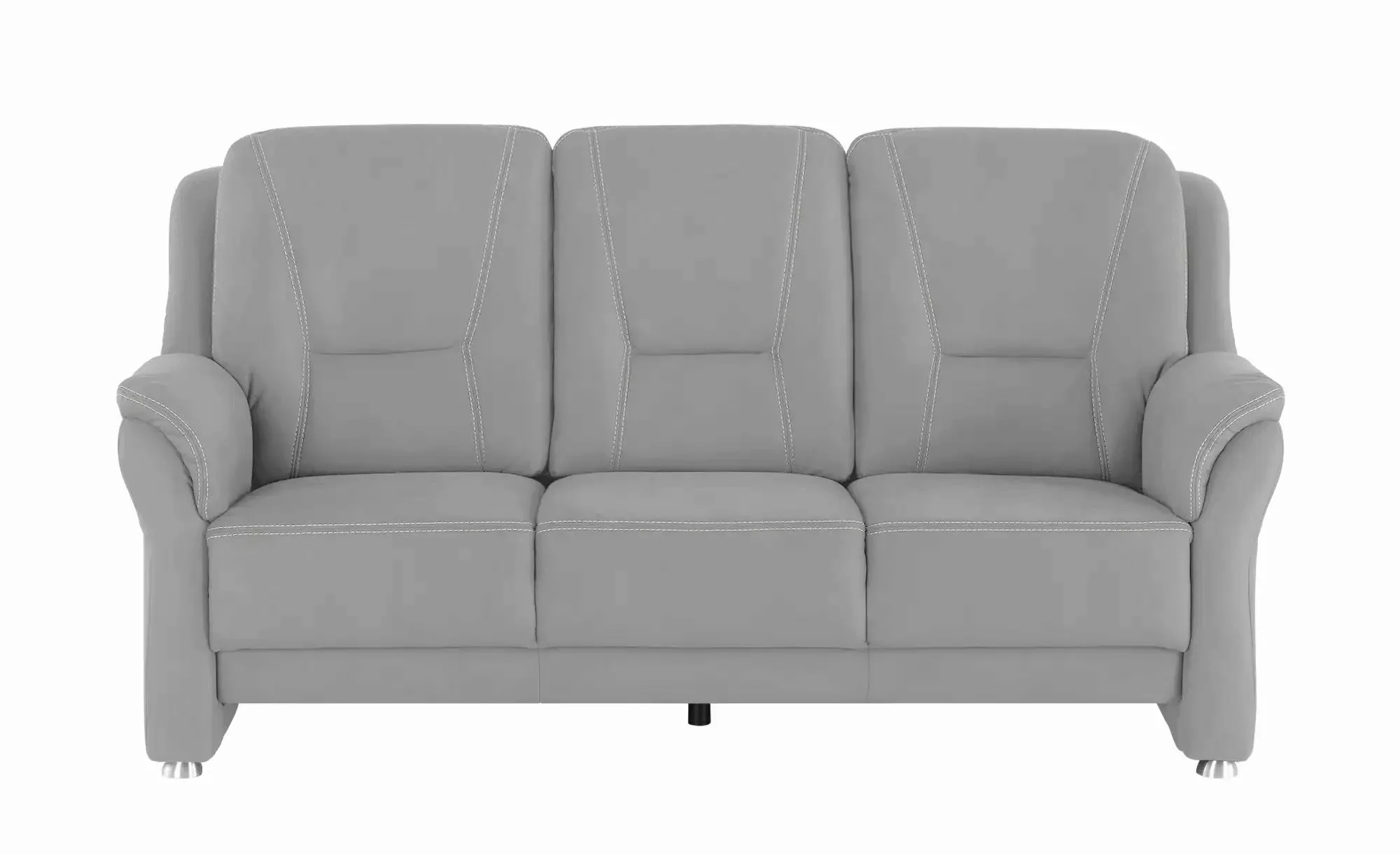 Sofa 3-sitzig aus Mikrofaser Wilma ¦ grau ¦ Maße (cm): B: 198 H: 97 T: 89.0 günstig online kaufen