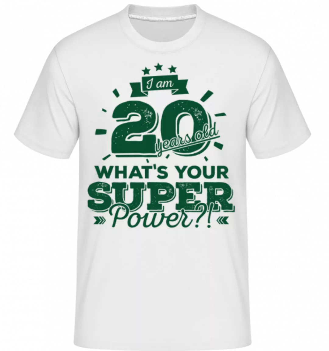 20 Years Super Power · Shirtinator Männer T-Shirt günstig online kaufen