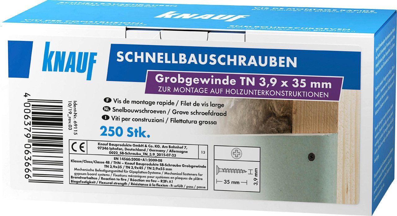 KNAUF Trockenbauschrauber Knauf Schnellbauschrauben 3,9 x günstig online kaufen