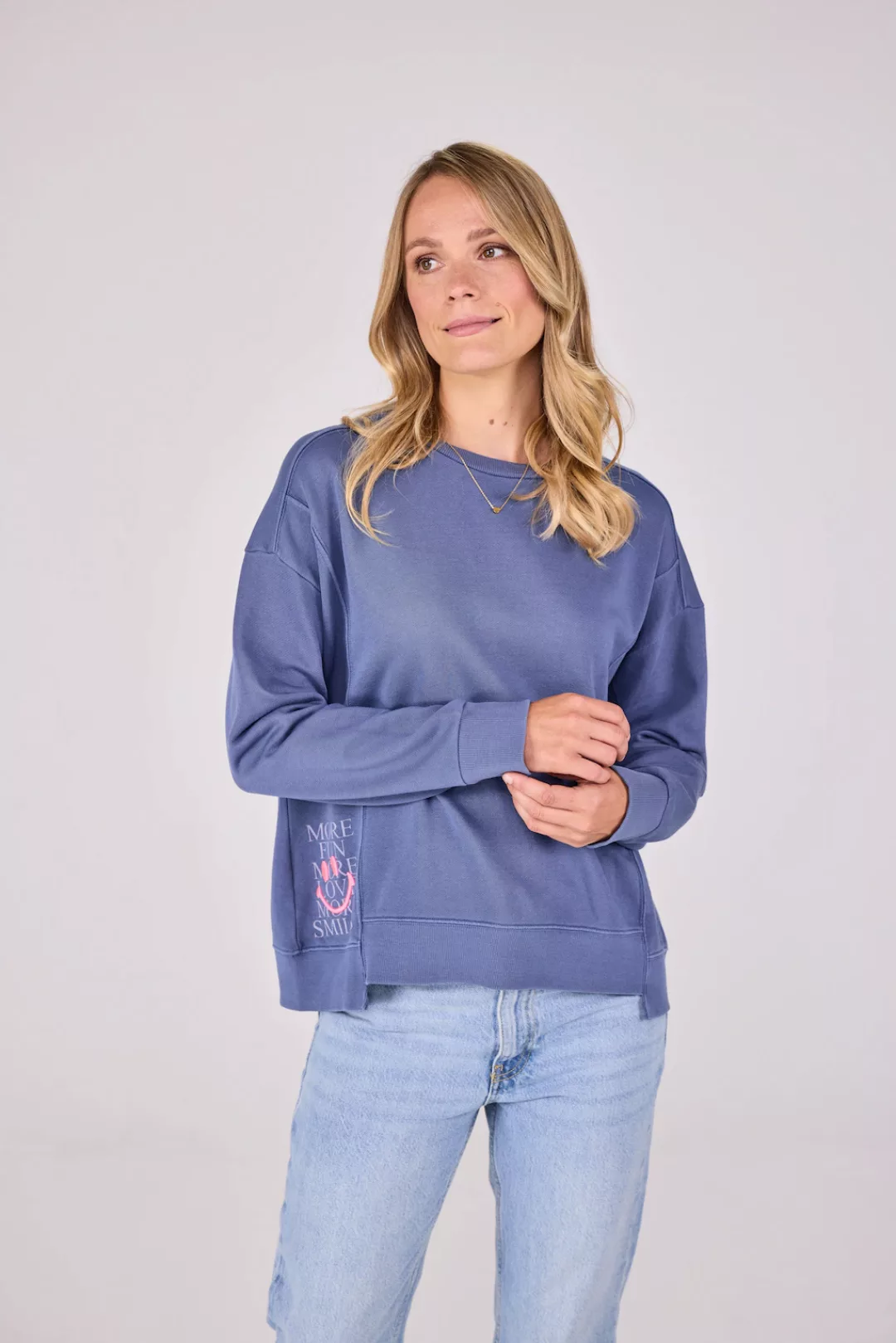 Lieblingsstück Sweatshirt CaleriaL mit Stickerei, hinten länger geschnitten günstig online kaufen