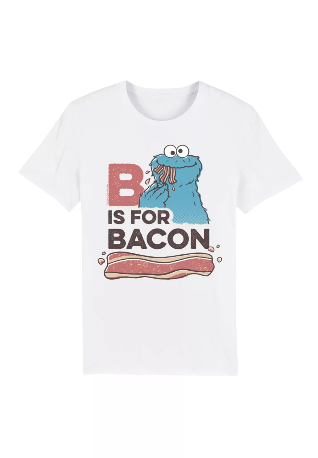 F4NT4STIC T-Shirt "Sesamstraße Cookie Monster Bacon", Premium Qualität günstig online kaufen