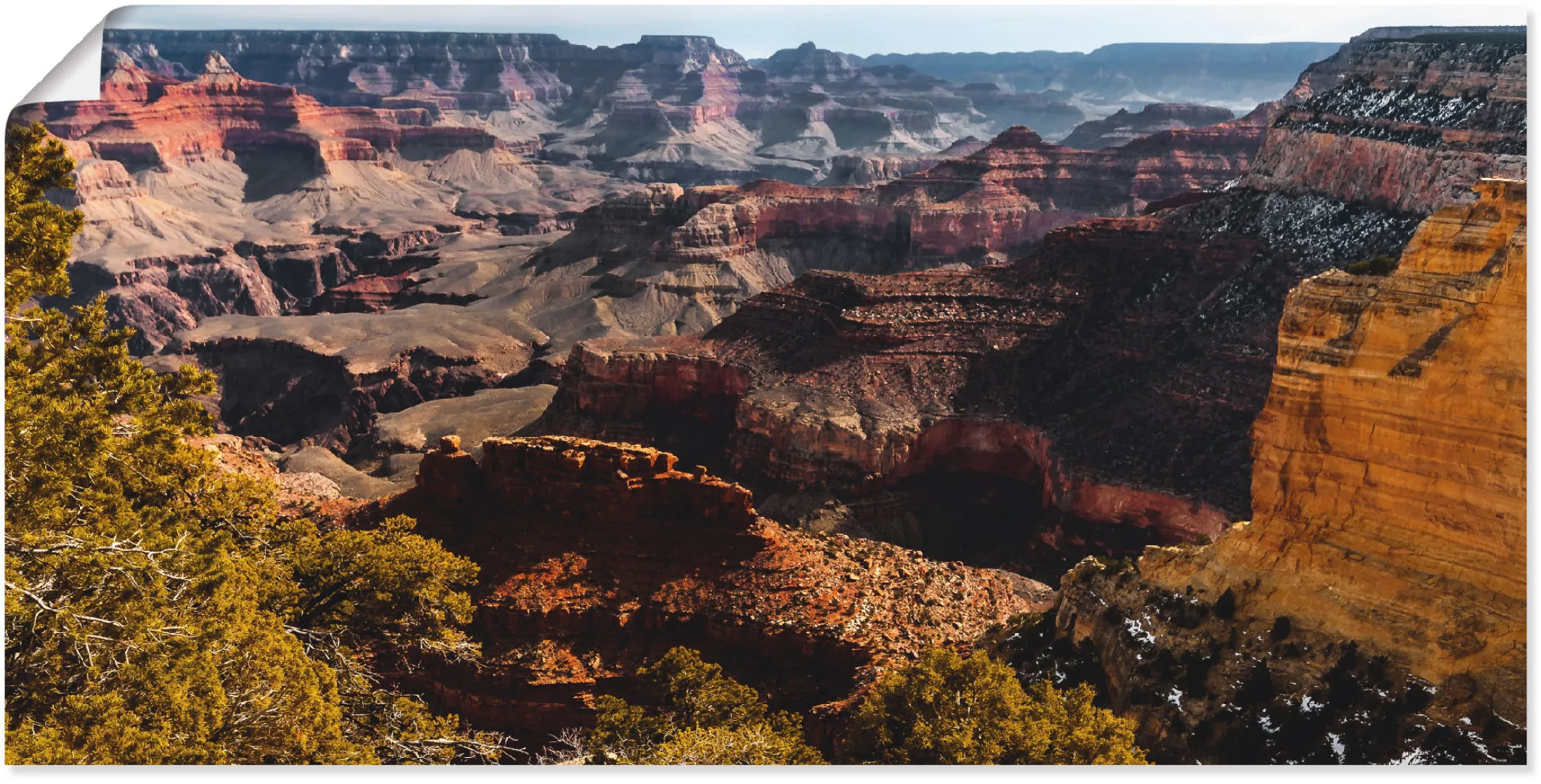 Artland Poster "Grand Canyon", Felsen, (1 St.), als Alubild, Leinwandbild, günstig online kaufen