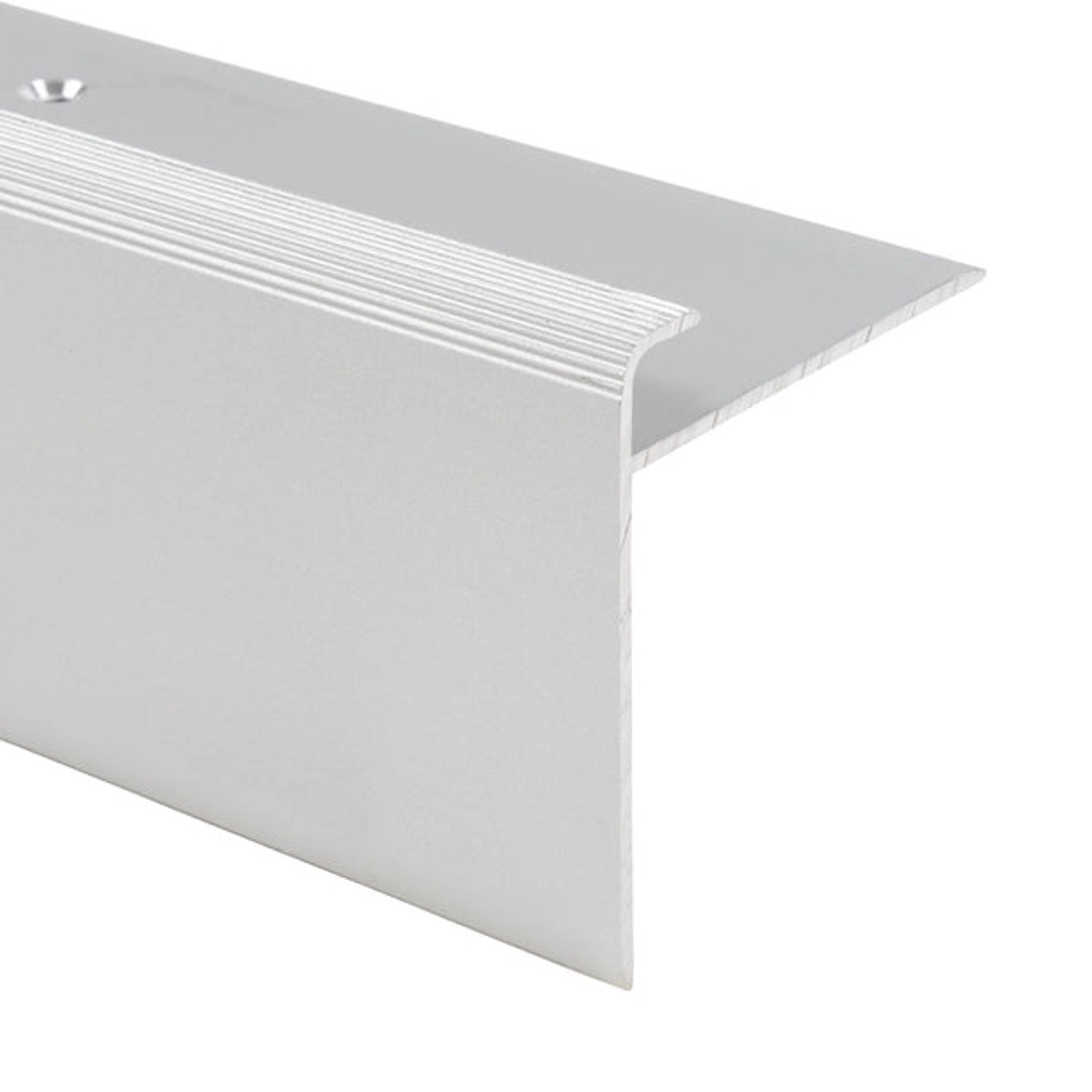 KARAT Stufenkantenprofil Safety - Form F - Treppenkantenprofil Silber 50 x günstig online kaufen