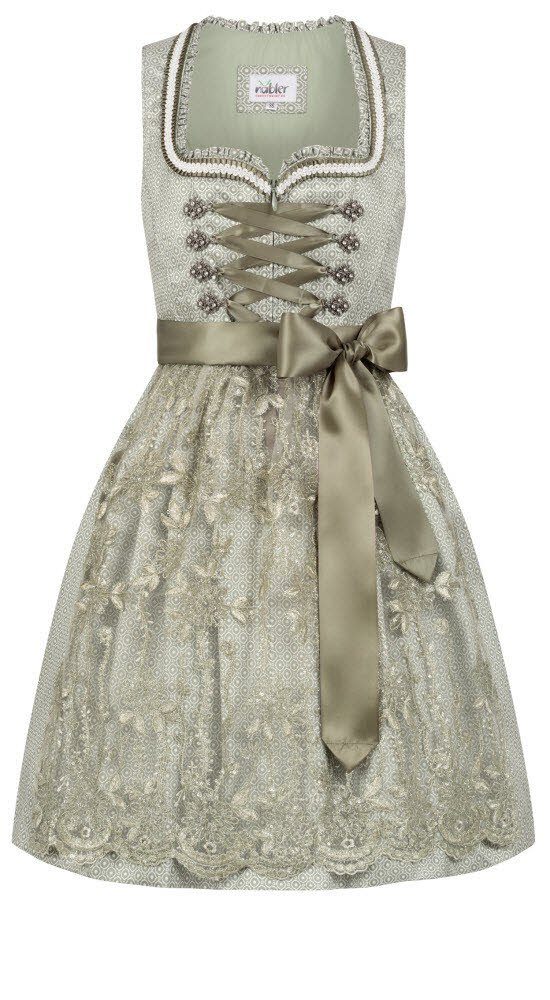 Nübler Dirndl Mini-Dirndl Vivian in Grün günstig online kaufen