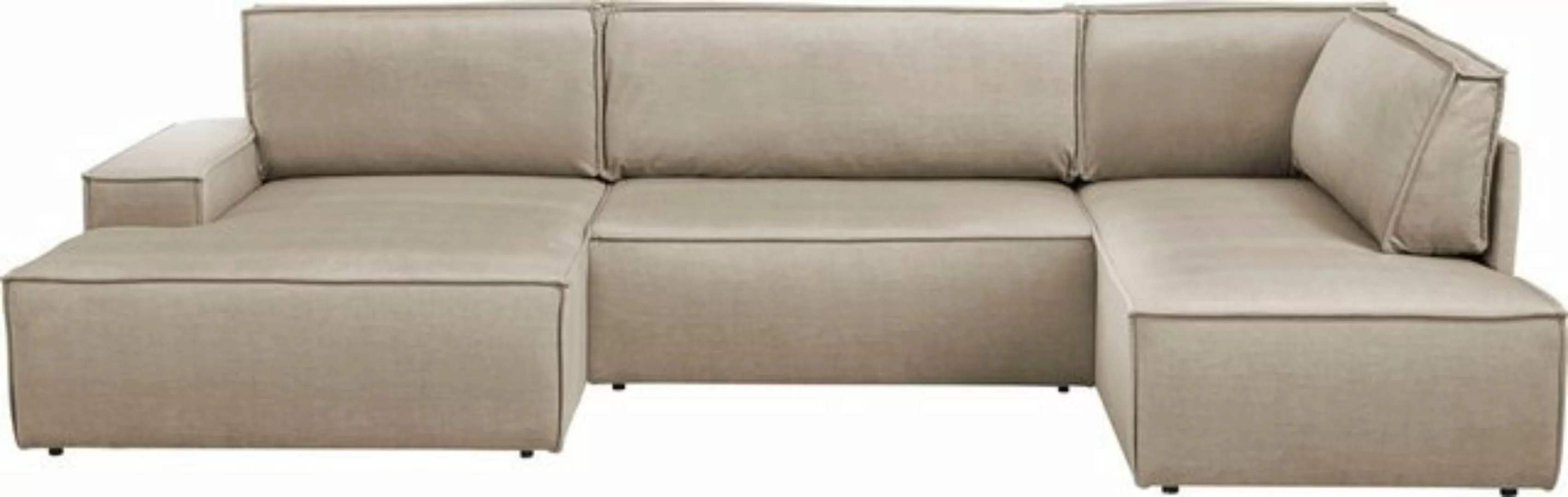 Home affaire Wohnlandschaft SHERWOOD XXL 329 cm, U-Form, Schlafsofa, Schlaf günstig online kaufen