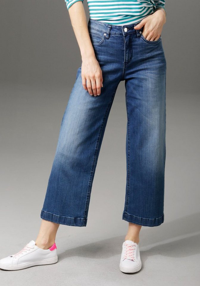 Aniston CASUAL 7/8-Jeans in Used-Waschung günstig online kaufen