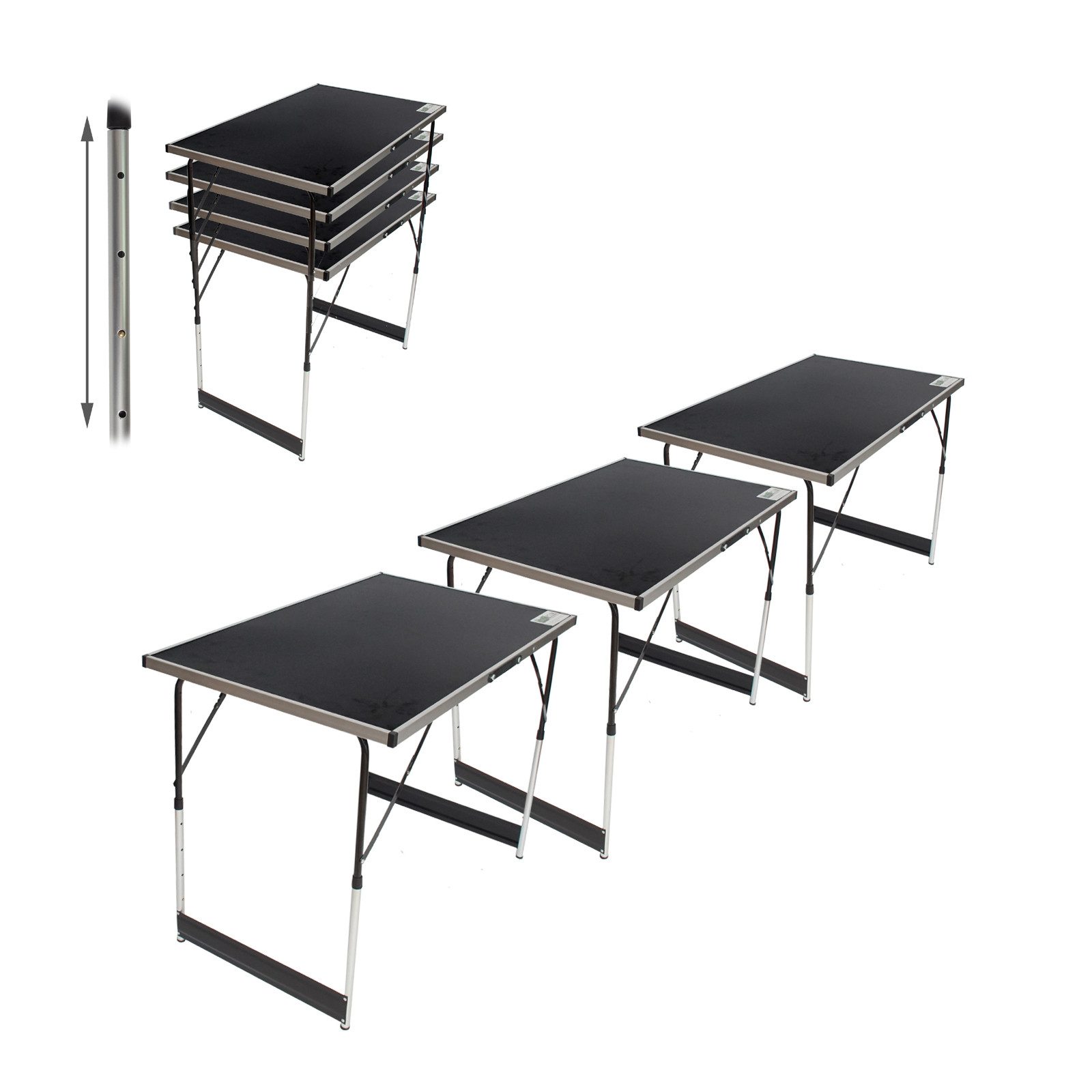 TRUTZHOLM Klapptisch Multifunktionstisch Flohmarkttisch 3er Set günstig online kaufen