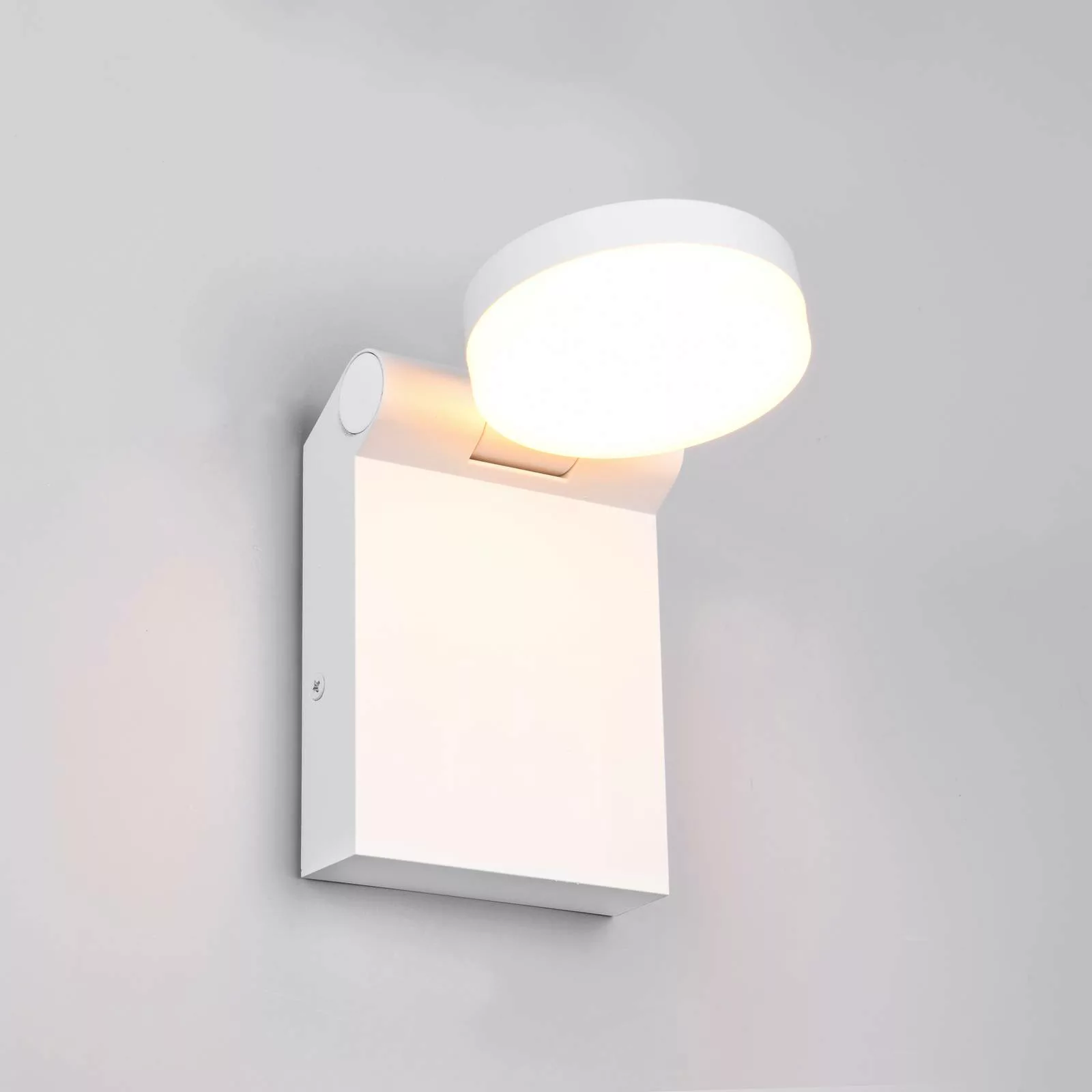 LED-Außenwandleuchte Adour, weiß matt, kippbar, CCT, IP44 günstig online kaufen