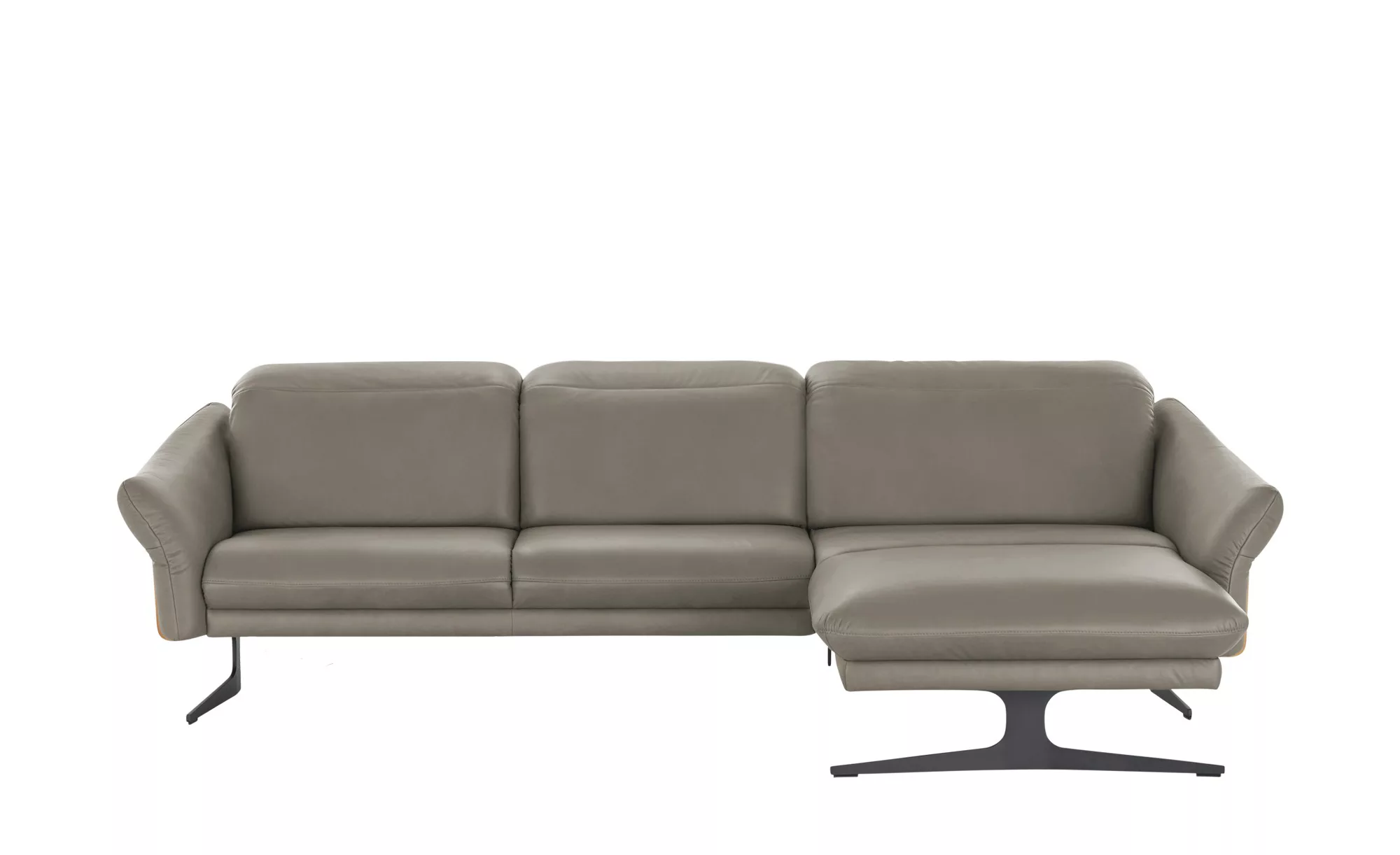 himolla Ecksofa aus Echtleder 1059 ¦ grau ¦ Maße (cm): B: 284 H: 83 T: 179 günstig online kaufen