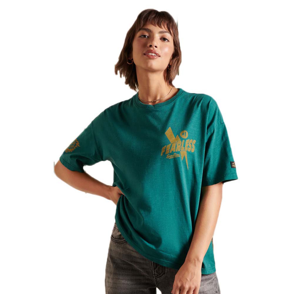 Superdry Boho And Rock Kurzarm T-shirt M Dark Forest Green günstig online kaufen