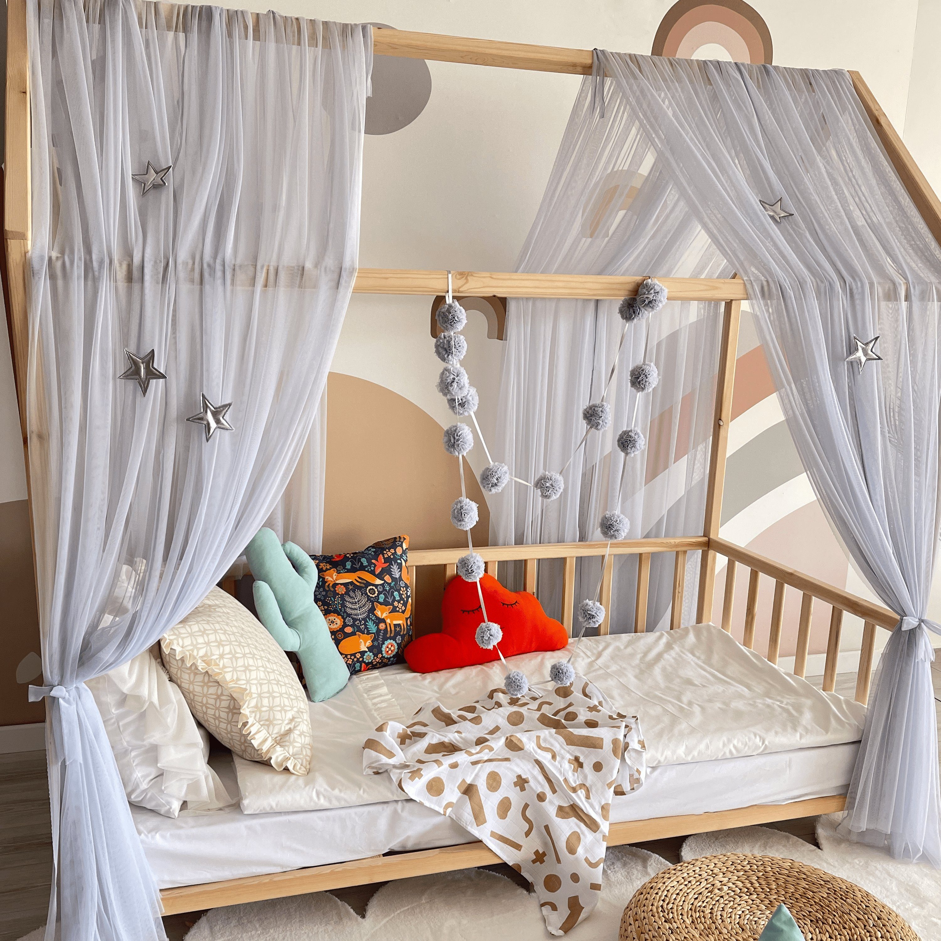 Baby Fancyroom Betthimmel Betthimmel Tüll Hausbett günstig online kaufen