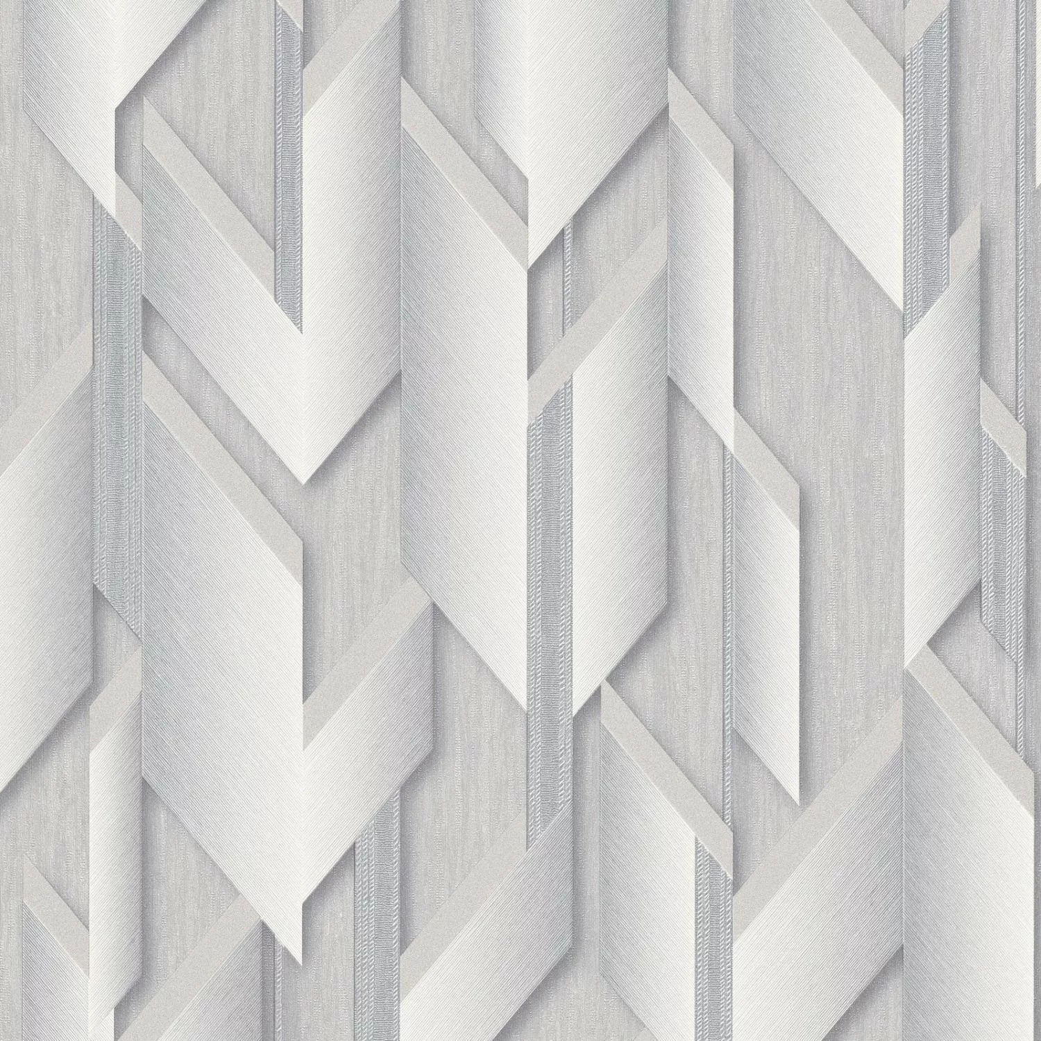 Bricoflor Moderne Tapete für Schlafzimmer in Grau Silber Geometrische Vlies günstig online kaufen