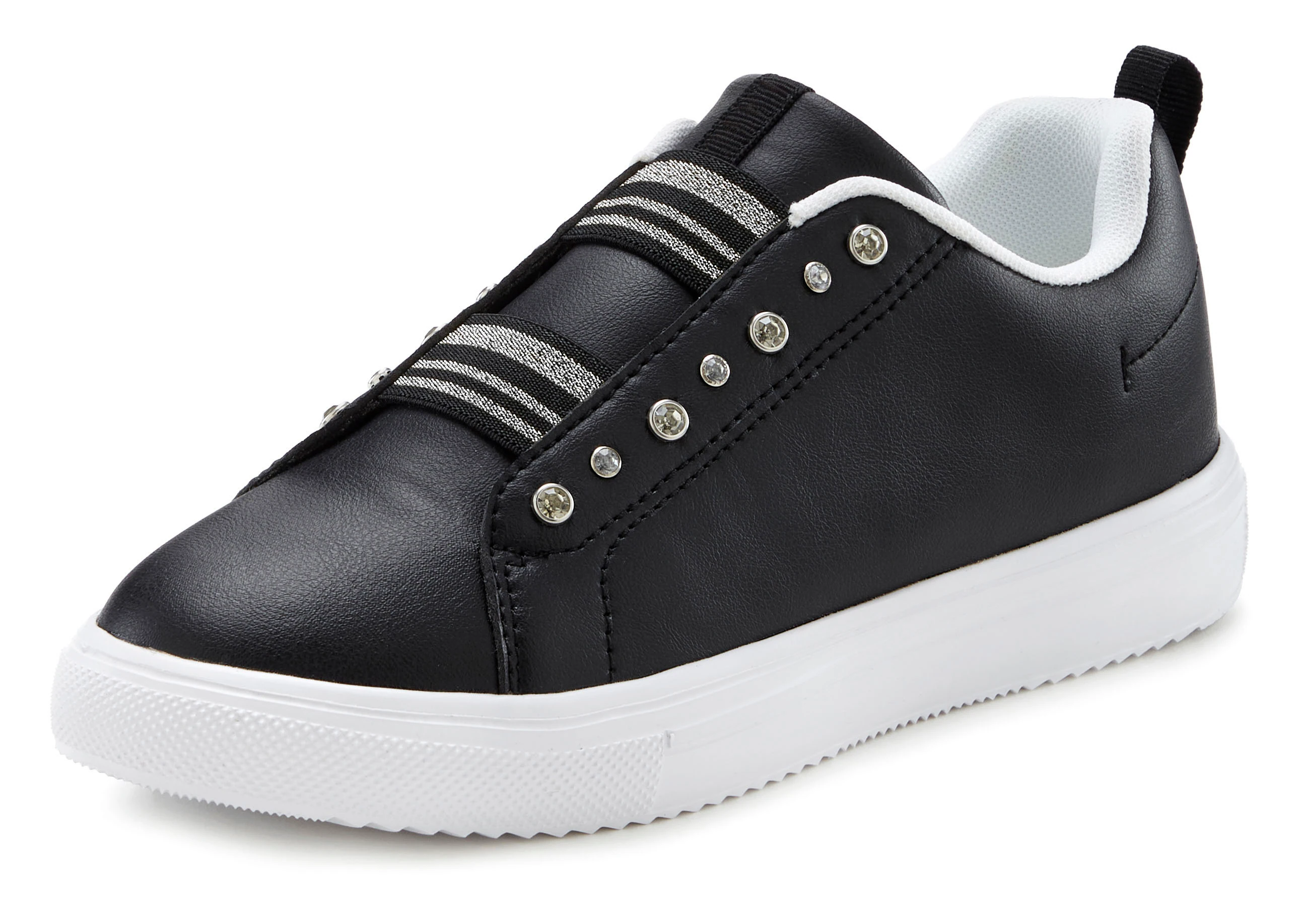 LASCANA Sneaker "Slip-On-Sneaker", Freizeitschuh, Halbschuh mit Glitzer-Opt günstig online kaufen