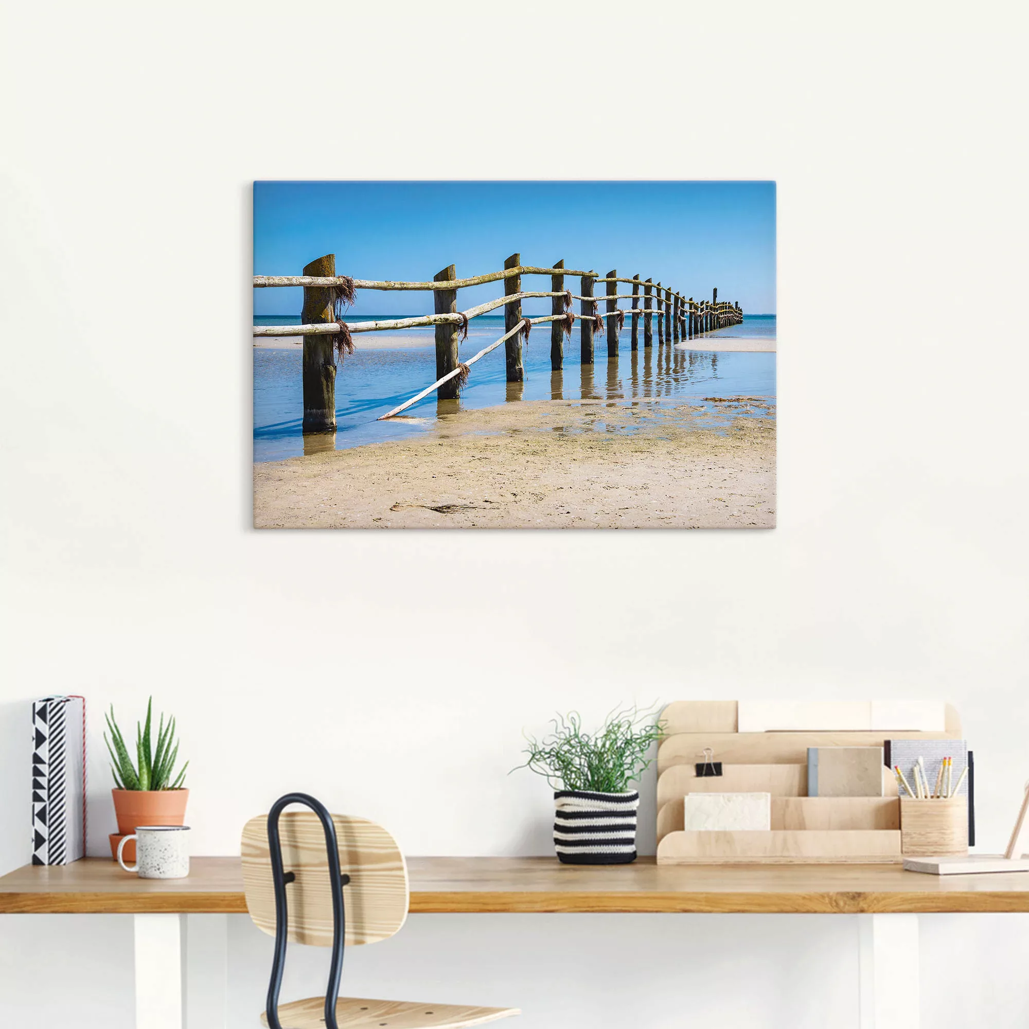 Artland Leinwandbild "Ostseeküste auf dem Fischland-Darß", Strand, (1 St.), günstig online kaufen