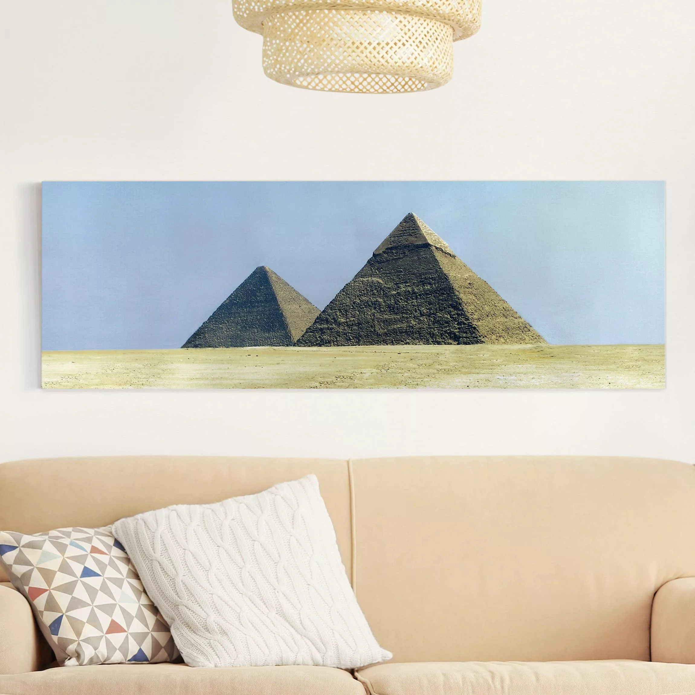 Leinwandbild Wüste - Panorama Pyramids Of Gizeh günstig online kaufen