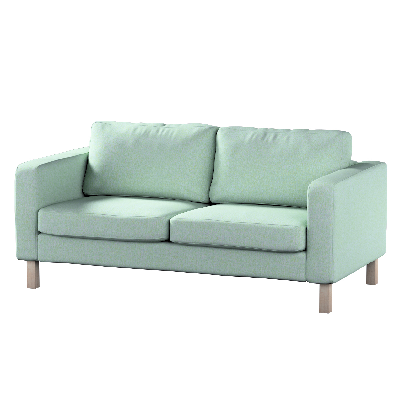 Bezug für Karlstad 2-Sitzer Sofa nicht ausklappbar, pastellblau, Sofahusse, günstig online kaufen