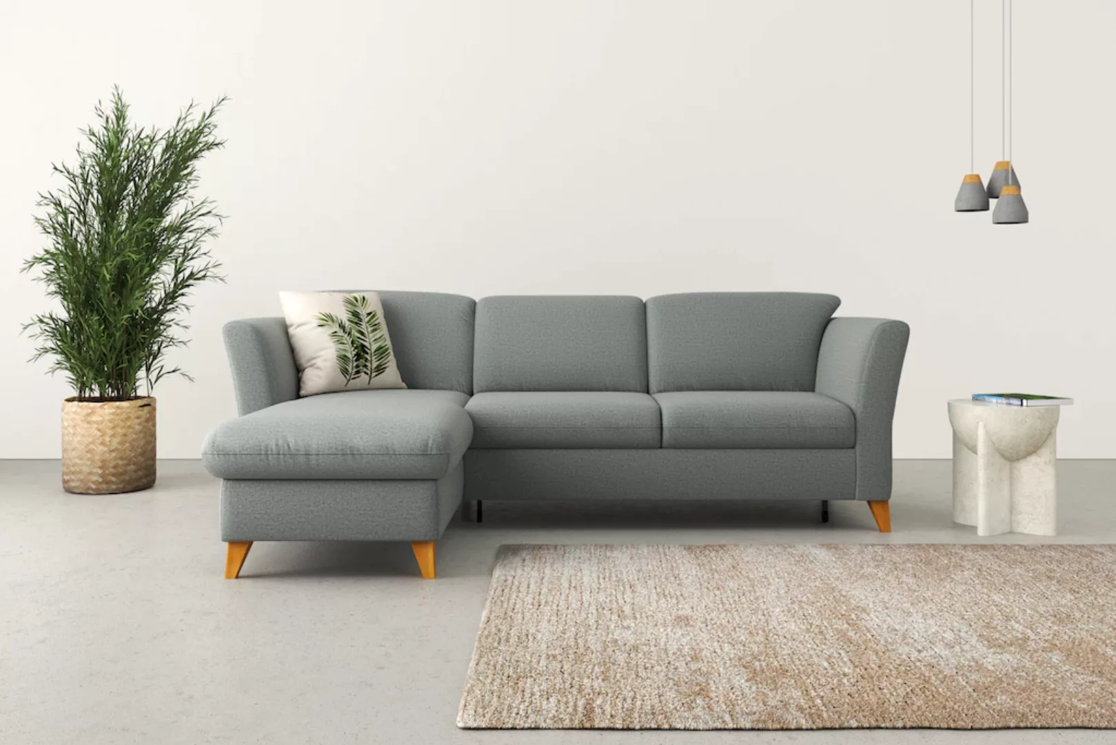 Home affaire Ecksofa "Trelleborg L-Form", Federkern-Polsterung, wahlweise m günstig online kaufen