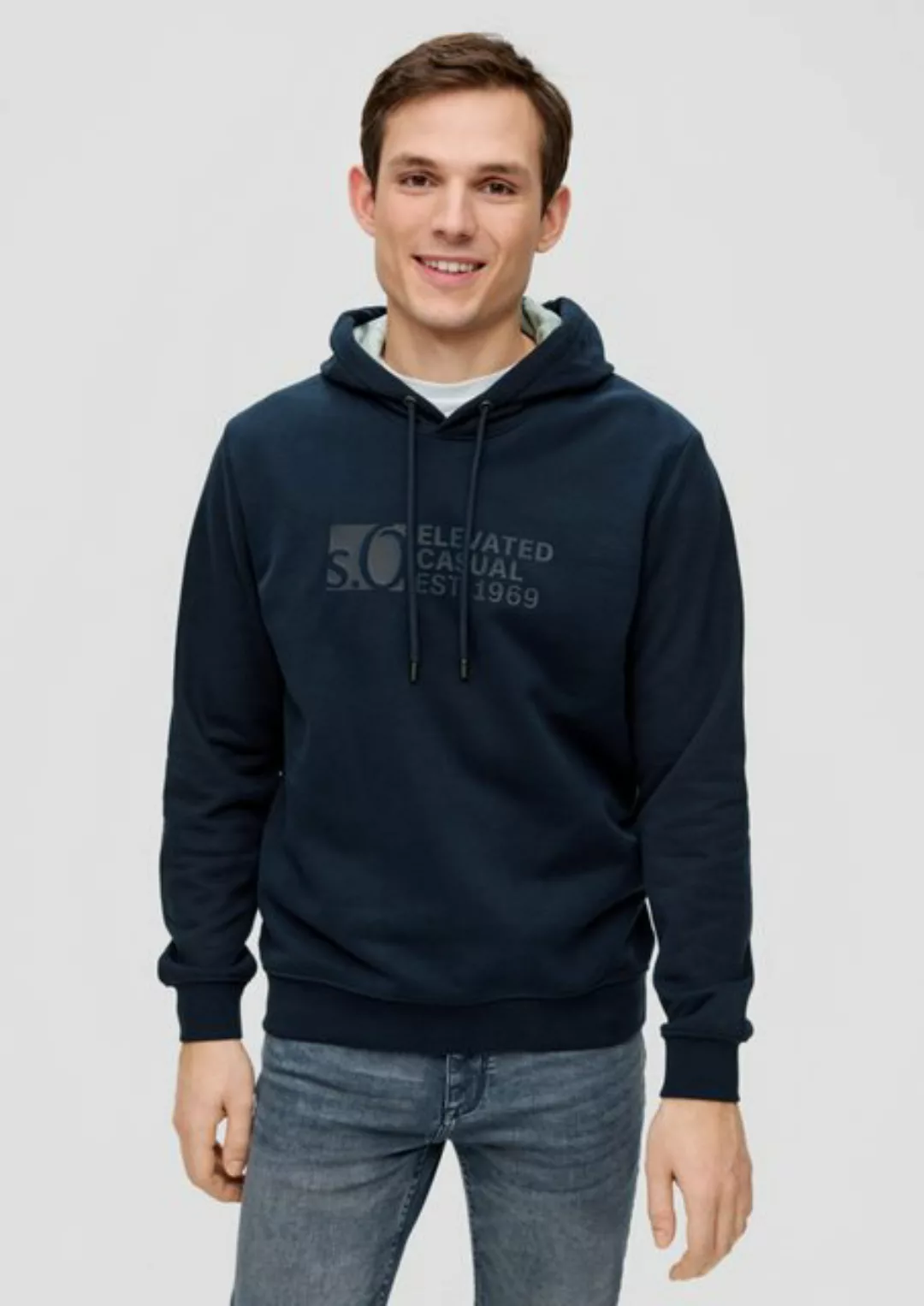 s.Oliver Sweatshirt Hoodie mit Logo-Print günstig online kaufen