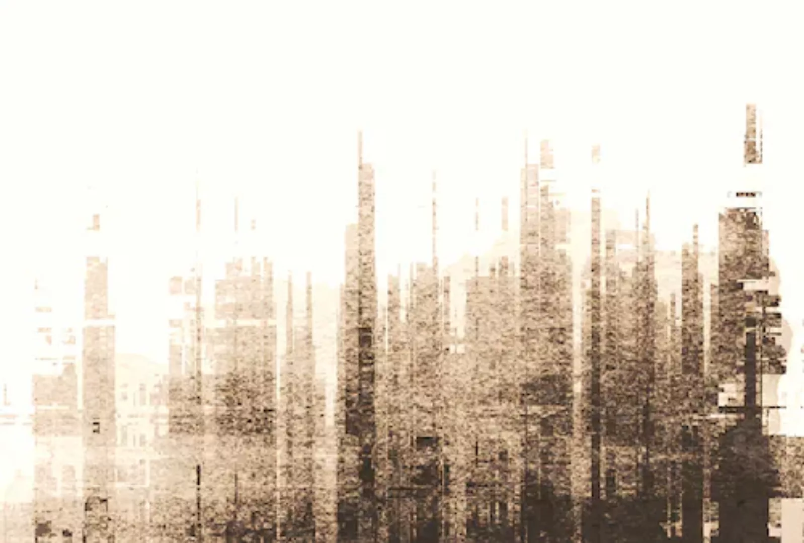 Architects Paper Fototapete »Atelier 47 Skyline Artwork 3«, Stadt günstig online kaufen