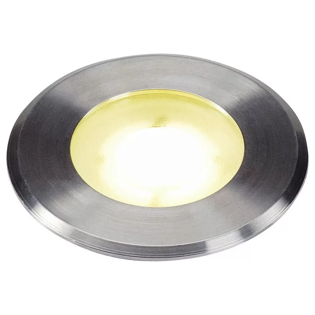 LED Bodeneinbaustrahler Dasar Flat in Silber 4,3W 110lm IP67 günstig online kaufen