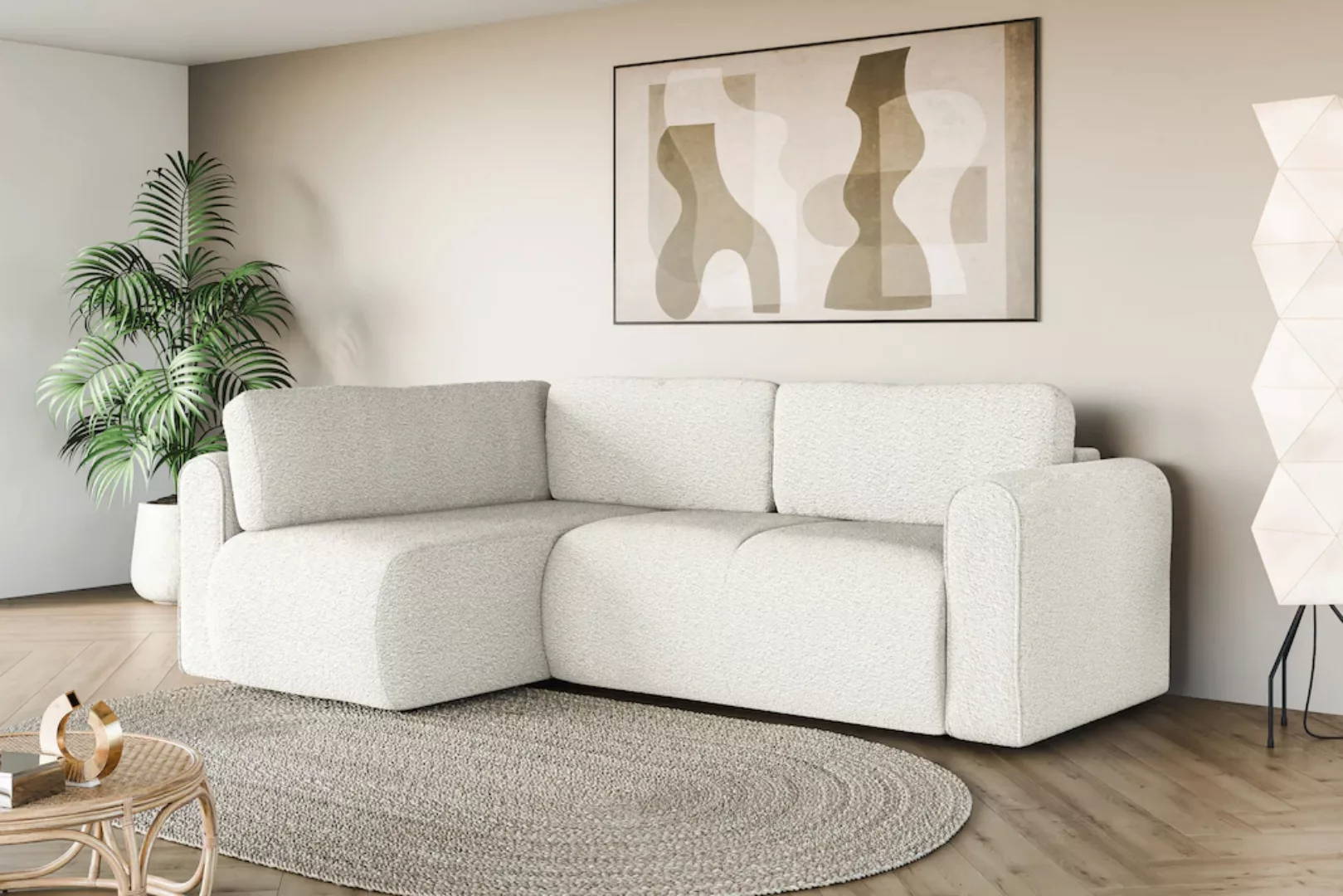 INOSIGN Ecksofa "Ecksofa Zacharia wahlweise mit Bettfunktion, BxTxH 250x166 günstig online kaufen