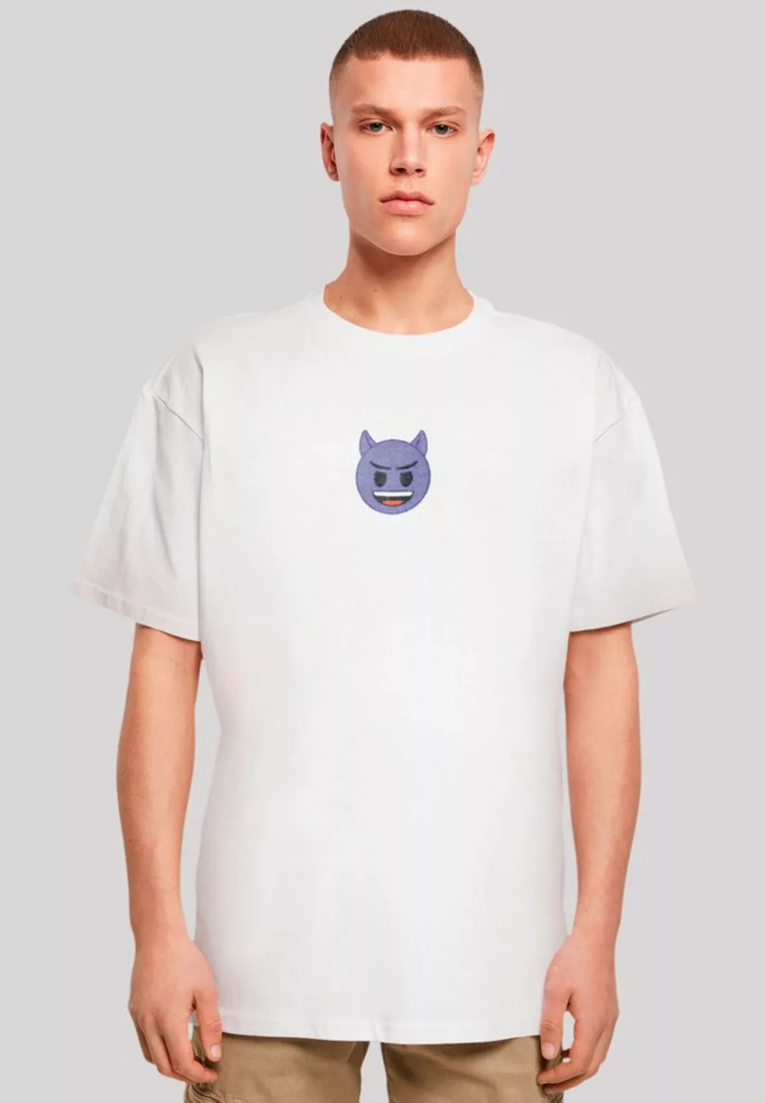 emoji couture T-Shirt Evil smiling furry purple face Premium Qualität günstig online kaufen