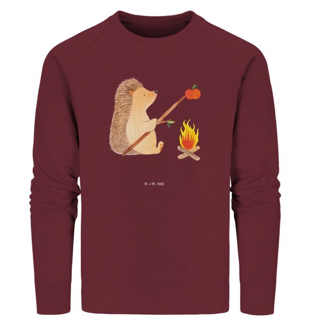 Mr. & Mrs. Panda Longpullover Größe XL Igel Grillen - Burgundy - Geschenk, günstig online kaufen