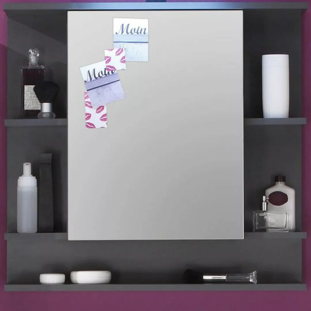 trendteam Badezimmerspiegelschrank Tetis (Spiegelschrank 72x72 cm, grau Gra günstig online kaufen