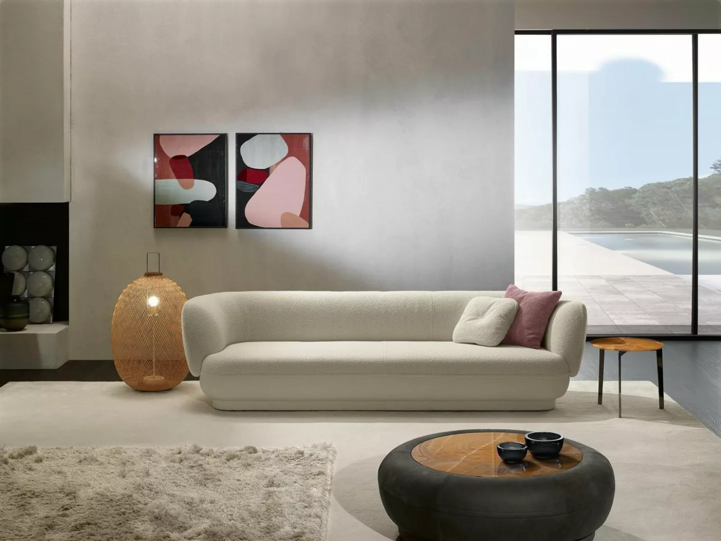 JVmoebel Sofa Luxus Dreisitzer Weiß Sofa 3 Sitzer Sofas Design Modern Desig günstig online kaufen