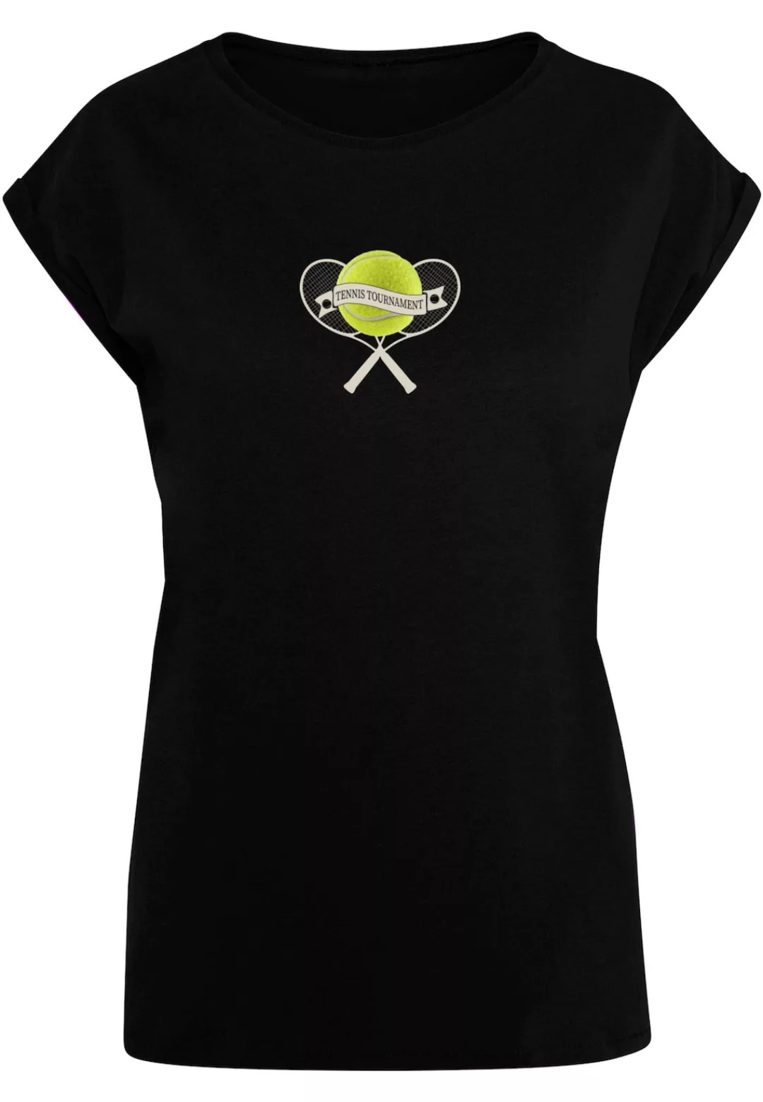 Merchcode T-Shirt "Merchcode Damen Ladies Tennis Tournament Extended Should günstig online kaufen