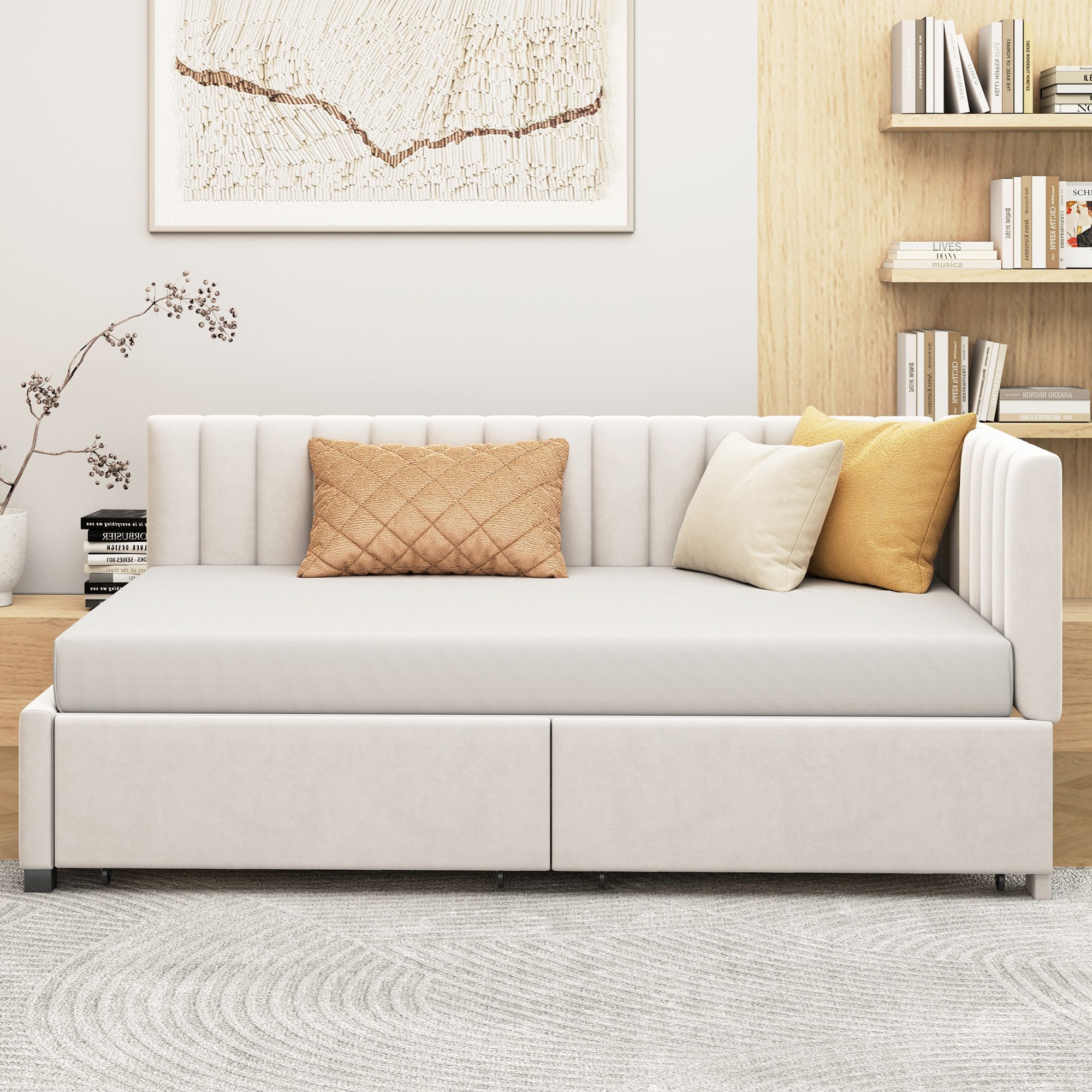 REDOM Polsterbett Schlafsofa, Multifunktionsbett (Ausziehbares Schlafsofa, günstig online kaufen